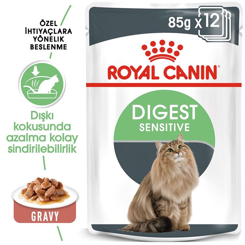 Royal Canin Digest Sensitive Gravy Yetişkin Kedi Konservesi 85gr