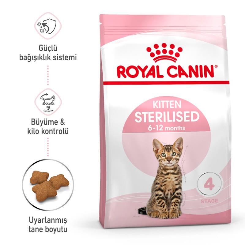 Royal Canin Kitten Sterilised Kısırlaştırılmış Yavru Kedi Maması 2kg