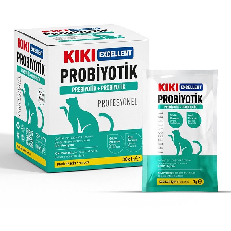 KIKI Excellent Kedi Probiyotik + Prebiyotik Saşe 1gr x30 ADET