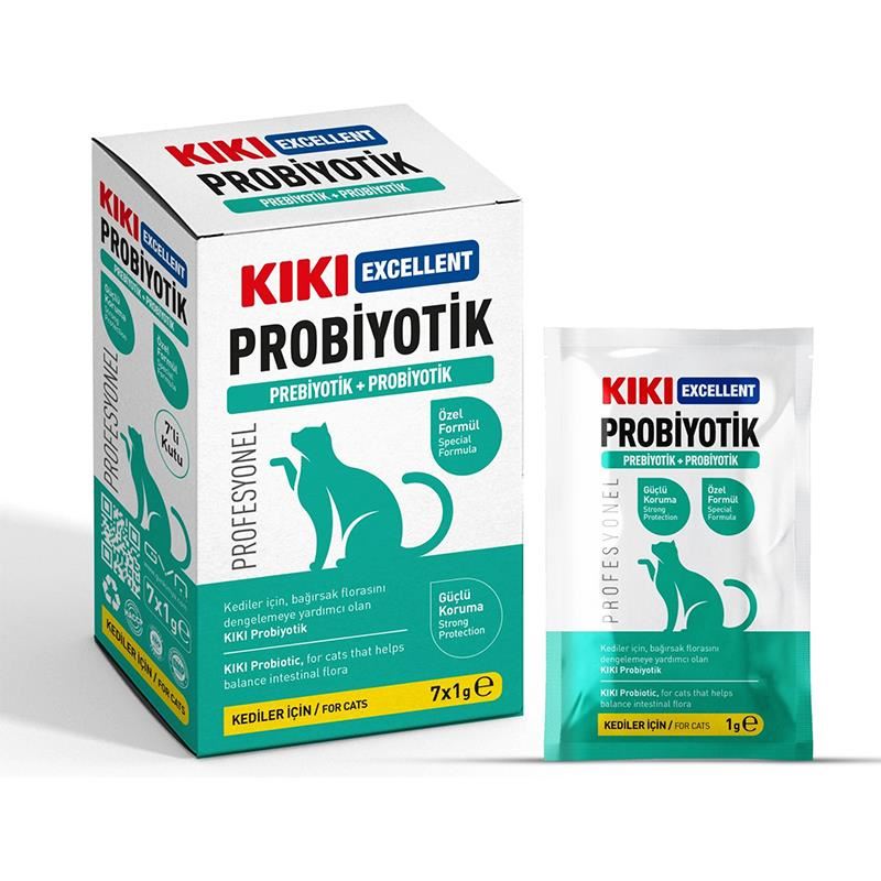 KIKI Excellent Kedi Probiyotik + Prebiyotik Saşe 1gr x7 ADET