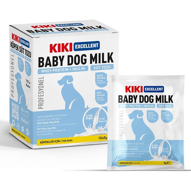 KIKI Excellent Köpek Süt Tozu Saşe Whey Protein + Inulin 5gr x10 ADET