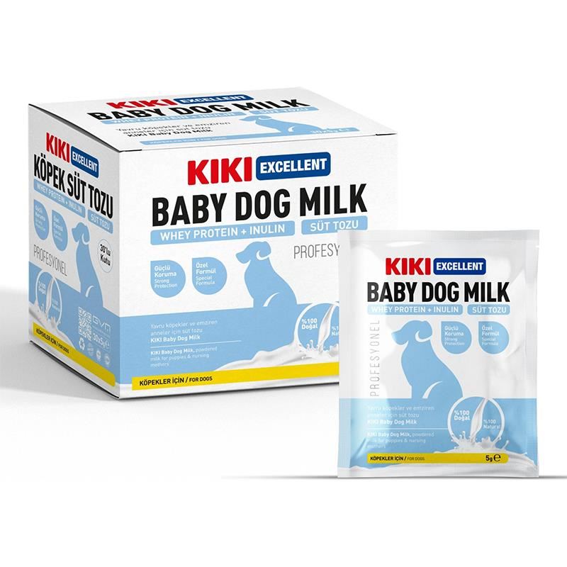 KIKI Excellent Köpek Süt Tozu Saşe Whey Protein + Inulin 5gr x30 ADET