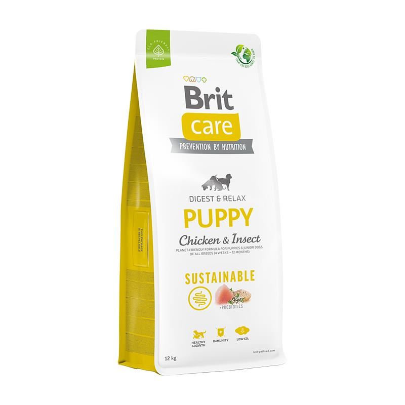 Brit Care Puppy Digest&Relax Tavuklu Böcek Proteinli Yavru Köpek Maması 12kg