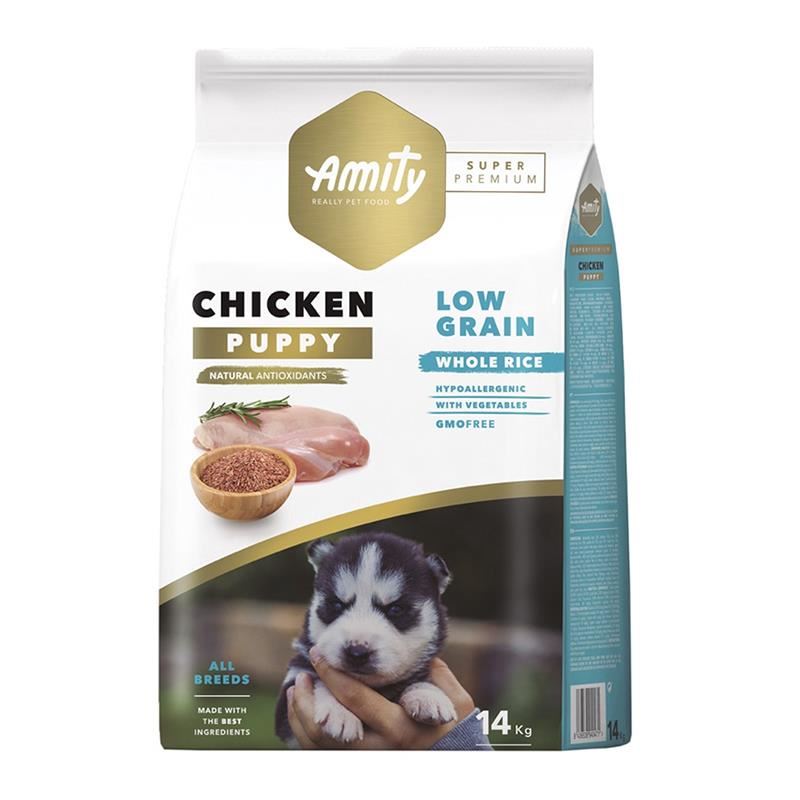 Amity Puppy Düşük Tahıllı Tavuklu Yavru Köpek Maması 14kg