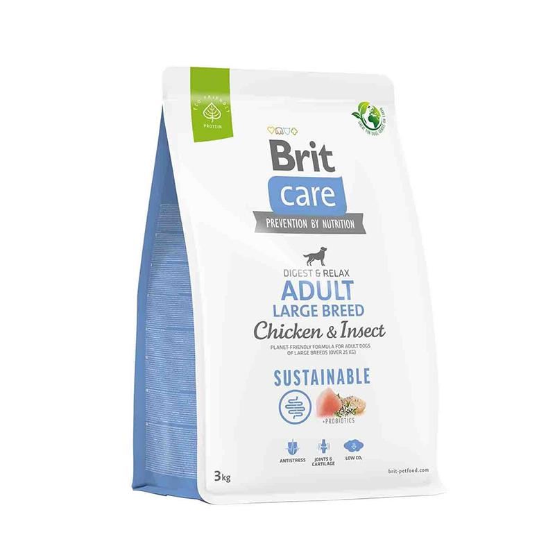 Brit Care Digest&Relax Tavuklu Böcek Proteinli Büyük Irk Yetişkin Köpek Maması 3kg
