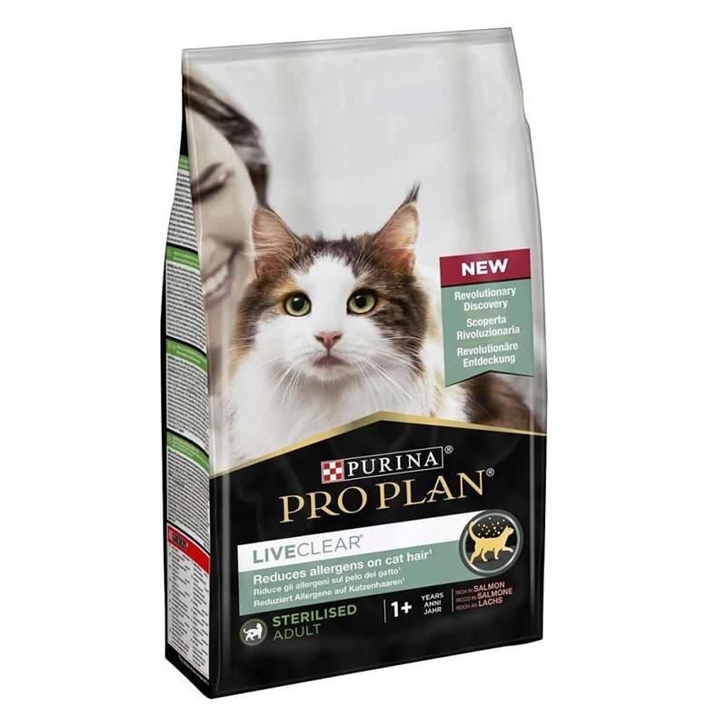 ProPlan LiveClear Somonlu Alerjen Azaltan Kısırlaştırılmış Kedi Maması 1.4kg