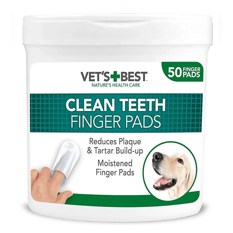 Vet's Best Köpek Diş Temizleme Parmak Pedi 50'li