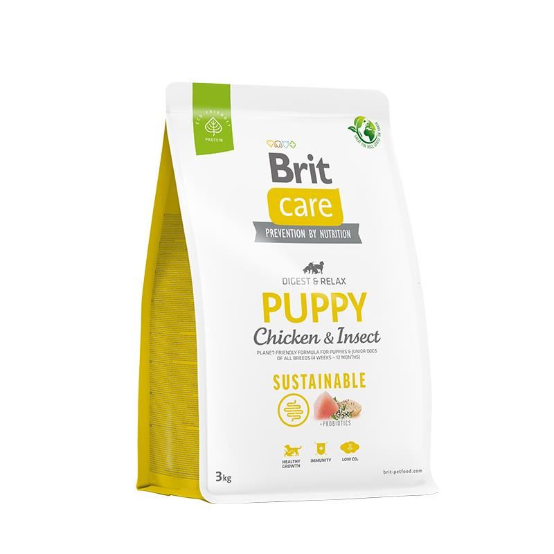 Brit Care Puppy Digest&Relax Tavuklu Larva Proteinli Yavru Köpek Maması 3kg