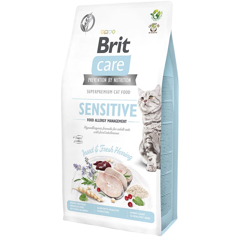 Brit Care Sensitive Hypo-Allergenic Larva Proteinli Tahılsız Yetişkin Kedi Maması 2kg