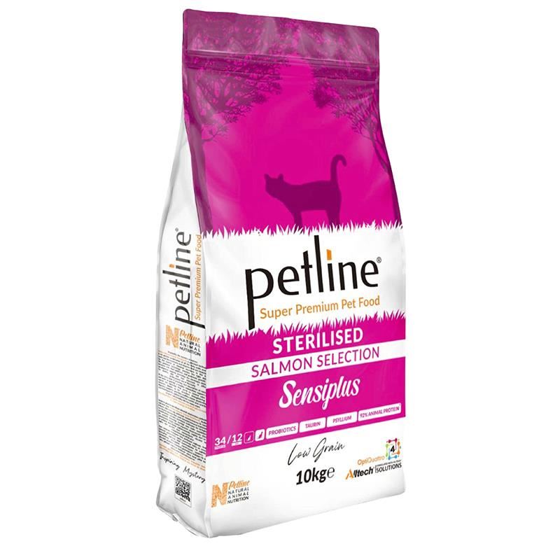 Petline Sensiplus Somonlu Düşük Tahıllı Kısırlaştırılmış Kedi Maması 10kg