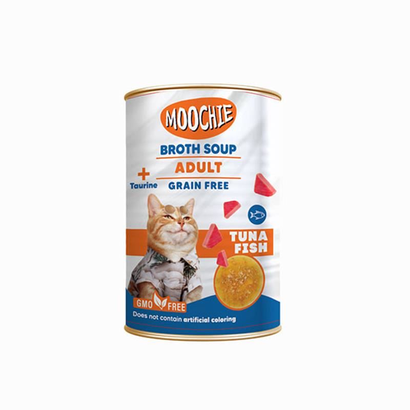 Moochie Ton Balıklı Tahılsız Yetişkin Kedi Çorbası 135ml