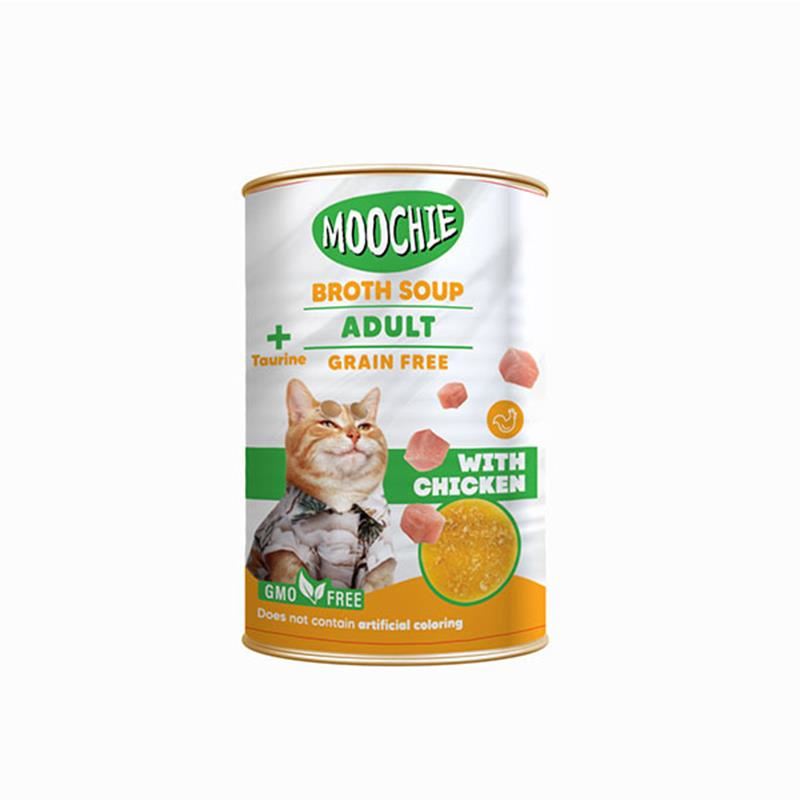 Moochie Tavuklu Tahılsız Yetişkin Kedi Çorbası 135ml