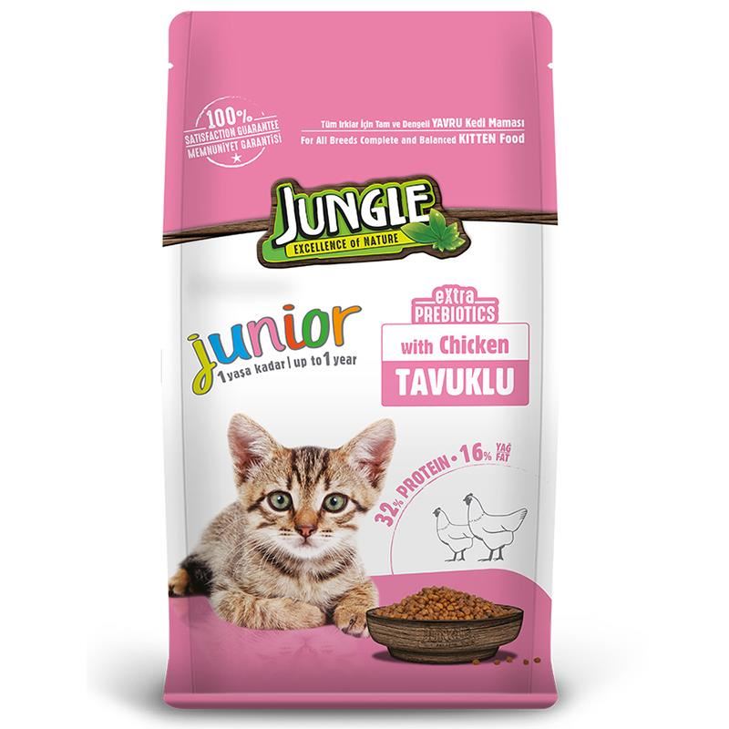 Jungle Kitten Tavuklu Yavru Kedi Maması 15kg