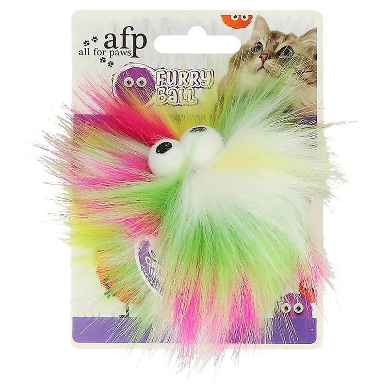 Afp Furry Ball Tüylü Renkli Catnipli Fare Kedi Oyuncağı 2805