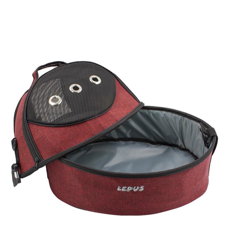 Lepus Ufo Bag Kedi Köpek Taşıma Çantası Kırmızı