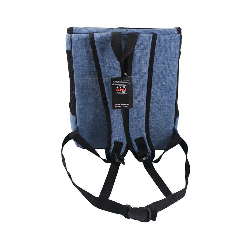 Lepus Backpack Kedi Köpek Taşıma Sırt Çantası Mavi
