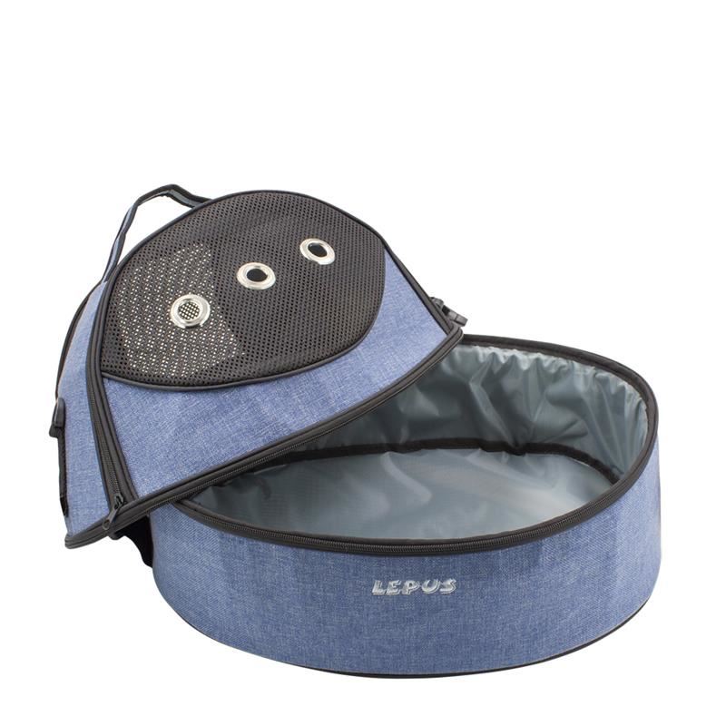 Lepus Ufo Bag Kedi Köpek Taşıma Çantası Mavi