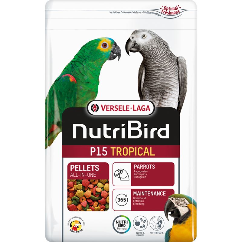 Versele Laga Nutribird P15 Tropical Papağanlar İçin Pelet Yem 1kg