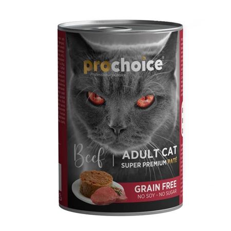 ProChoice Sığır Etli Tahılsız Pate Yetişkin Kedi Konservesi 400 Gr