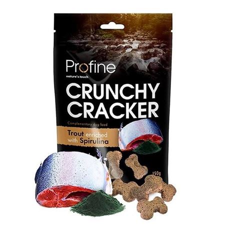Profine Crunchy Cracker Alabalık Spirulina Köpek Krakeri 150 Gr
