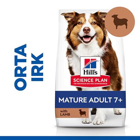 Hill's SCIENCE PLAN +7 Kuzulu ve Pirinçli Orta Irk Yaşlı Köpek Maması 2.5kg