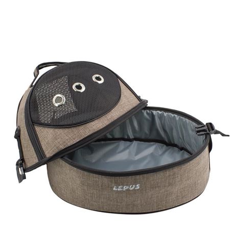 Lepus Ufo Bag Kedi Köpek Taşıma Çantası Kahverengi