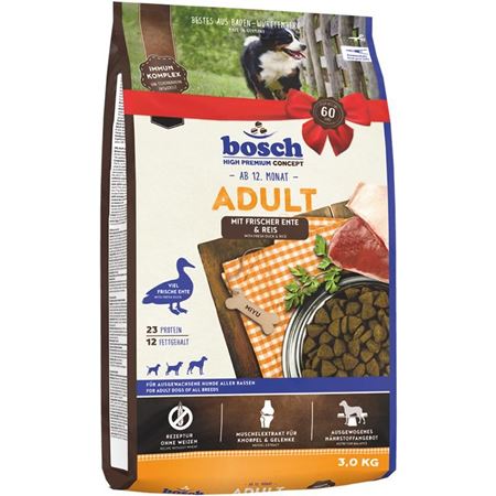 Bosch Taze Ördek ve Pirinçli Yetişkin Köpek Maması 3kg