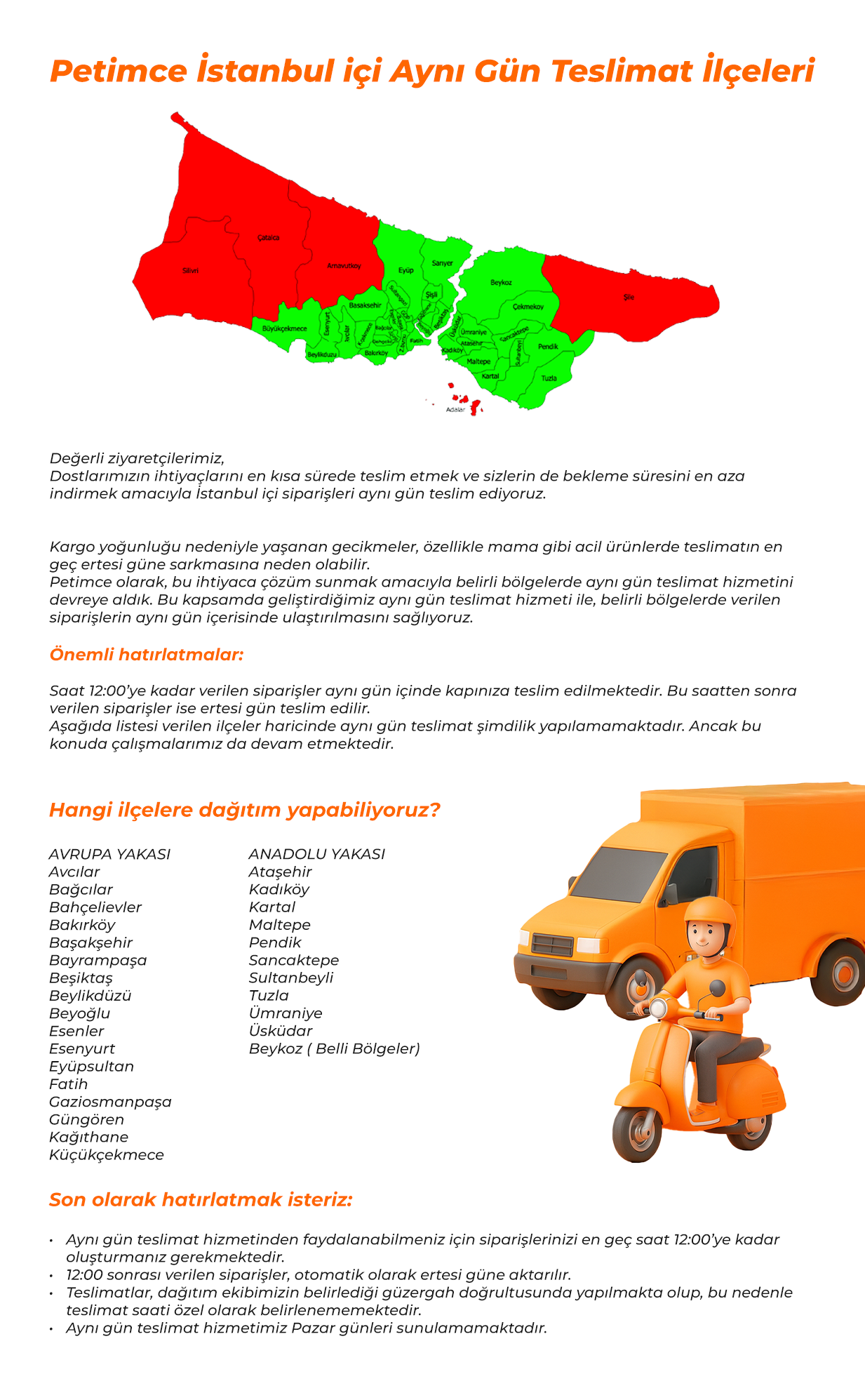 KARGO BİLGİLENDİRMESİ