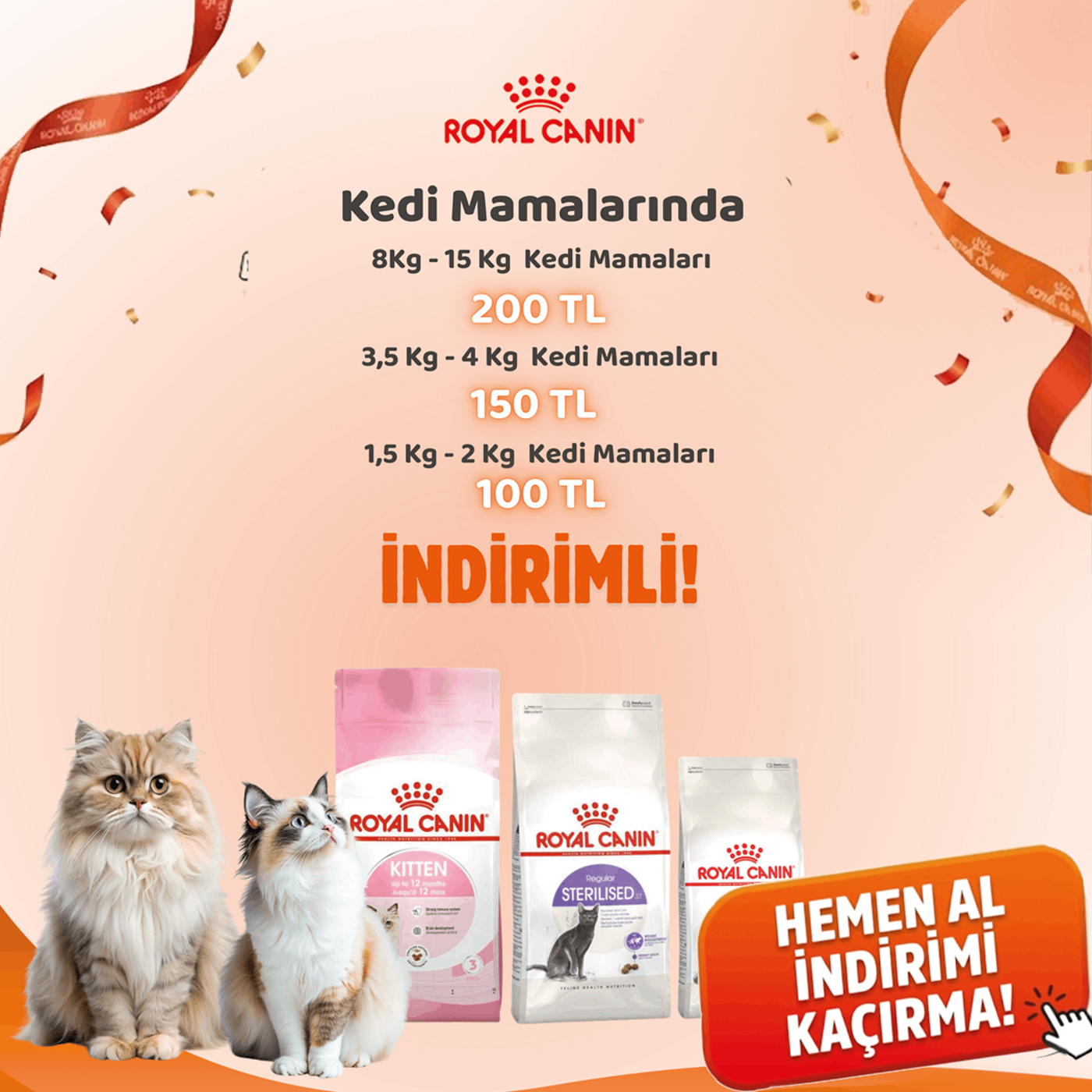 Royal Canin Marka mamalarda büyük kampanya!