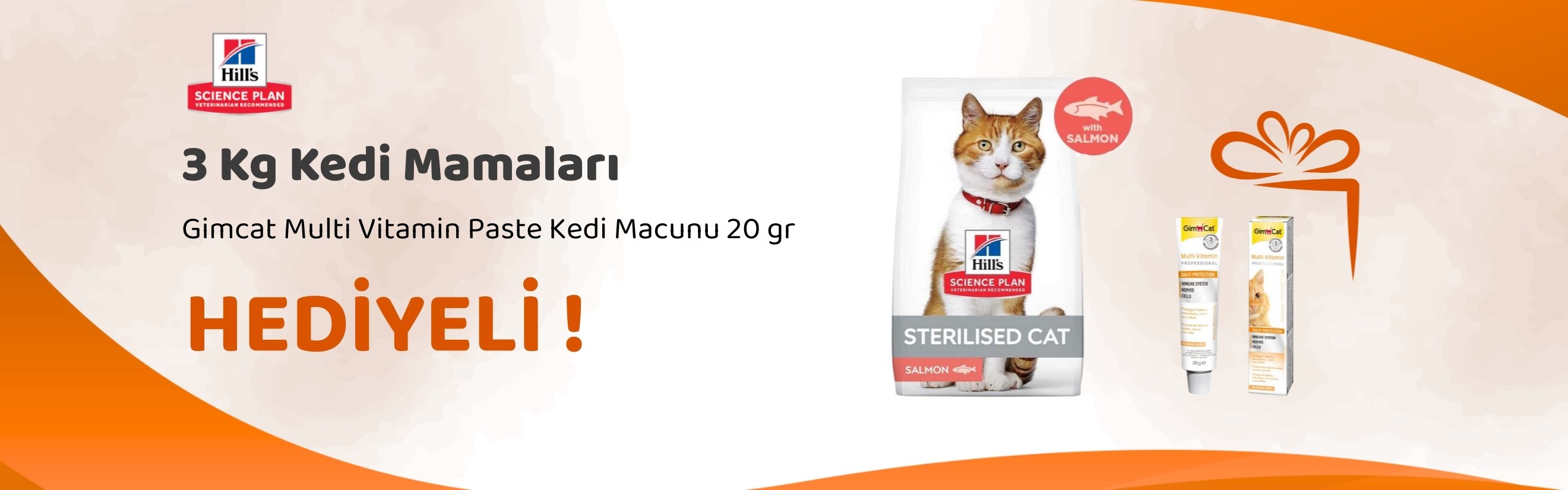 Hill's Science Plan 3 Kg Kedi Mamalarına Gourmet Gold Revelations Sığır Etli Ezme Yetişkin Kedi Konservesi 2 X 57 gr Hediye
