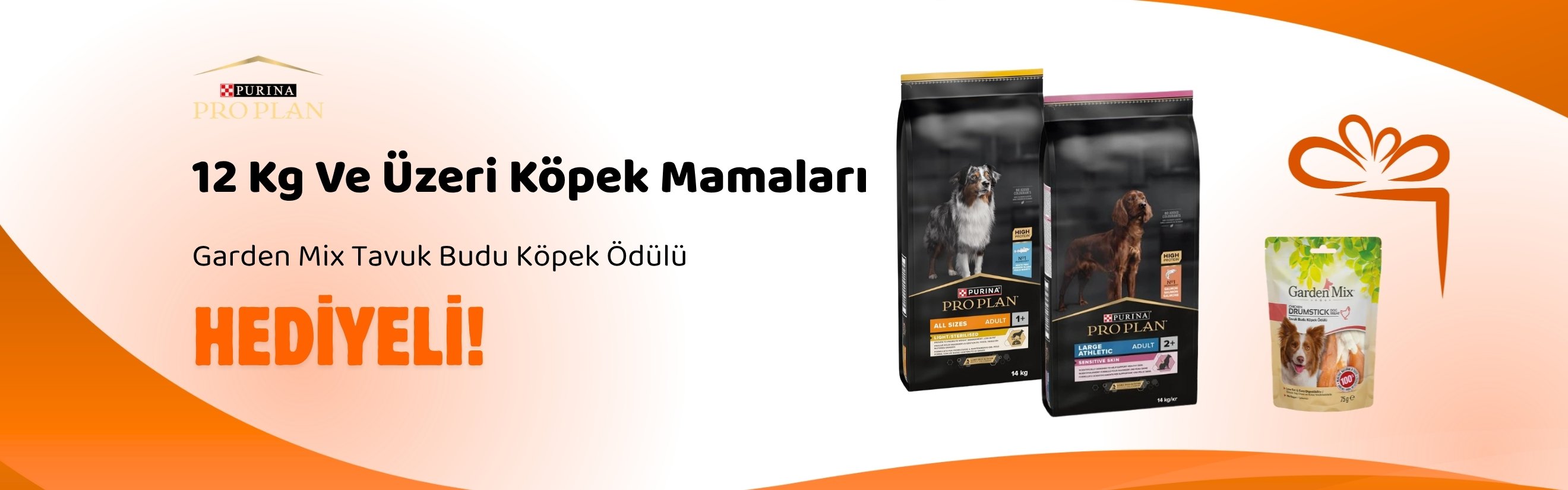 Pro Plan 12 Kg ve Üzeri Köpek Mamalarına Garden Mix Tavuk Budu Köpek Ödülü 75 gr Hediye