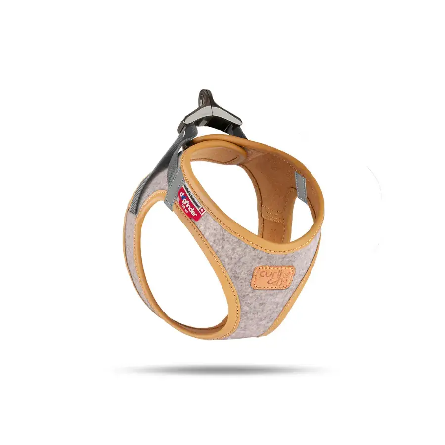 Alpıne Curlı Clasp Vest Harness Lıght Gri Köpek Göğüs Tasması S