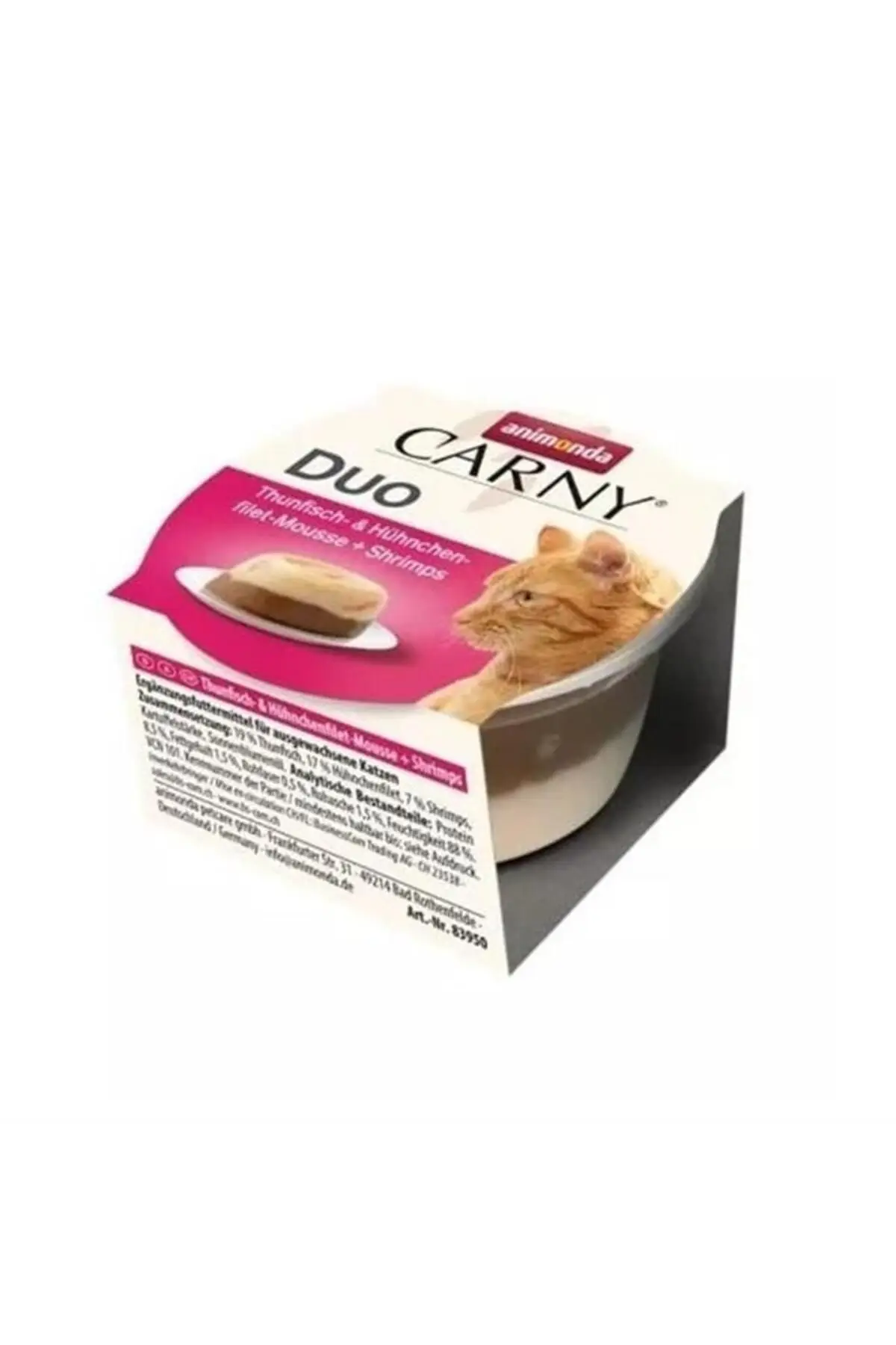 Animonda Carny Duo Ton Balığı ve Tavuklu Mousse Kedi Konservesi 70 gr