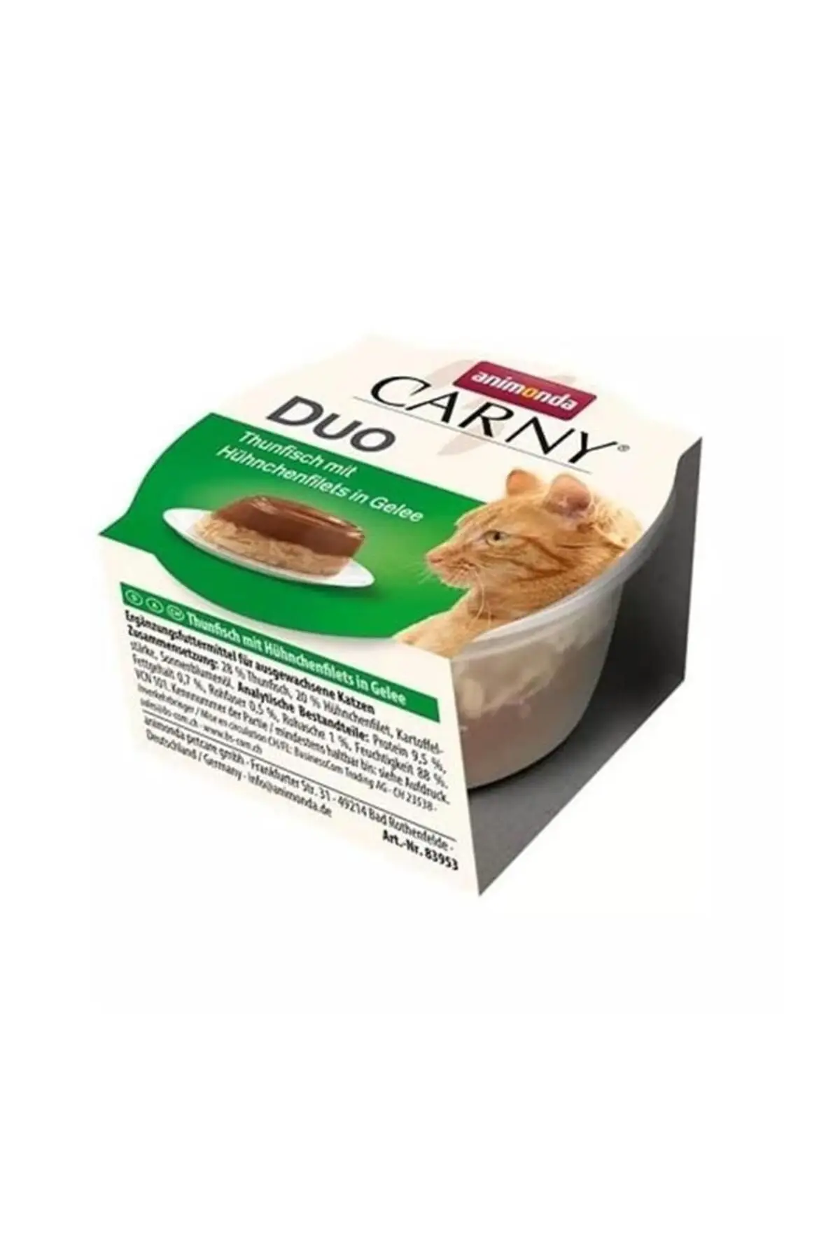 Animonda Carny Duo Ton Balığı veTavuklu Jöleli Kedi Konservesi 70 gr