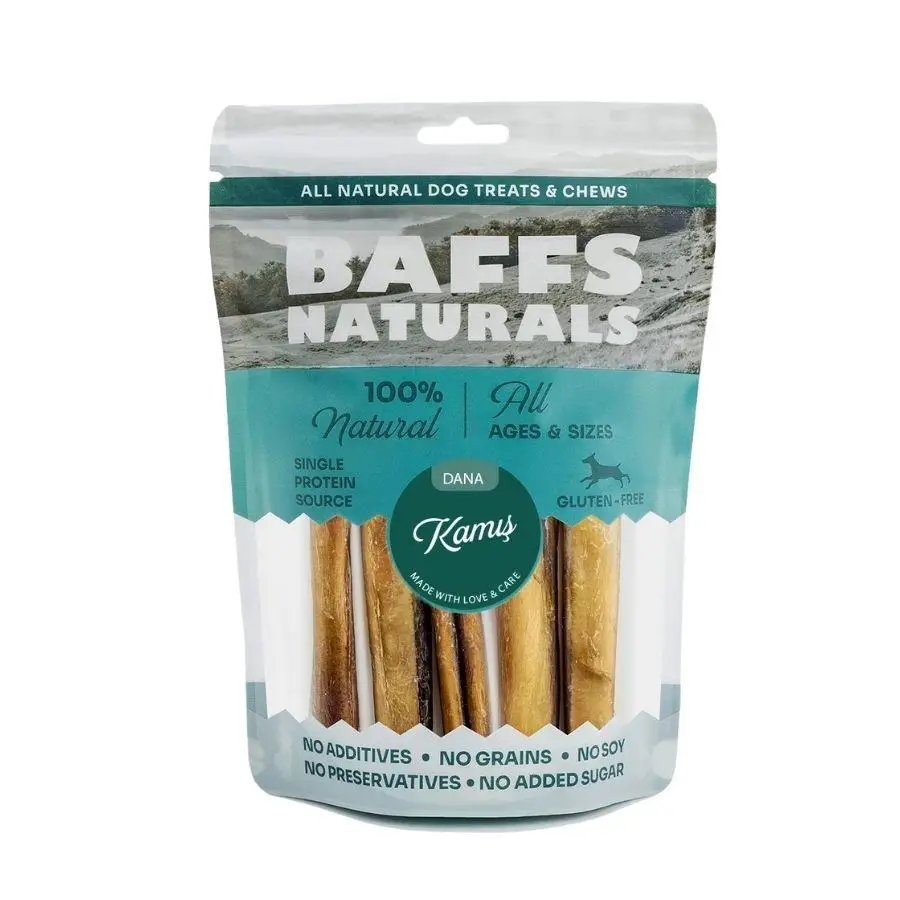 Baffs Naturals Kurutulmuş Dana Kamış Köpek Ödülü 100 gr