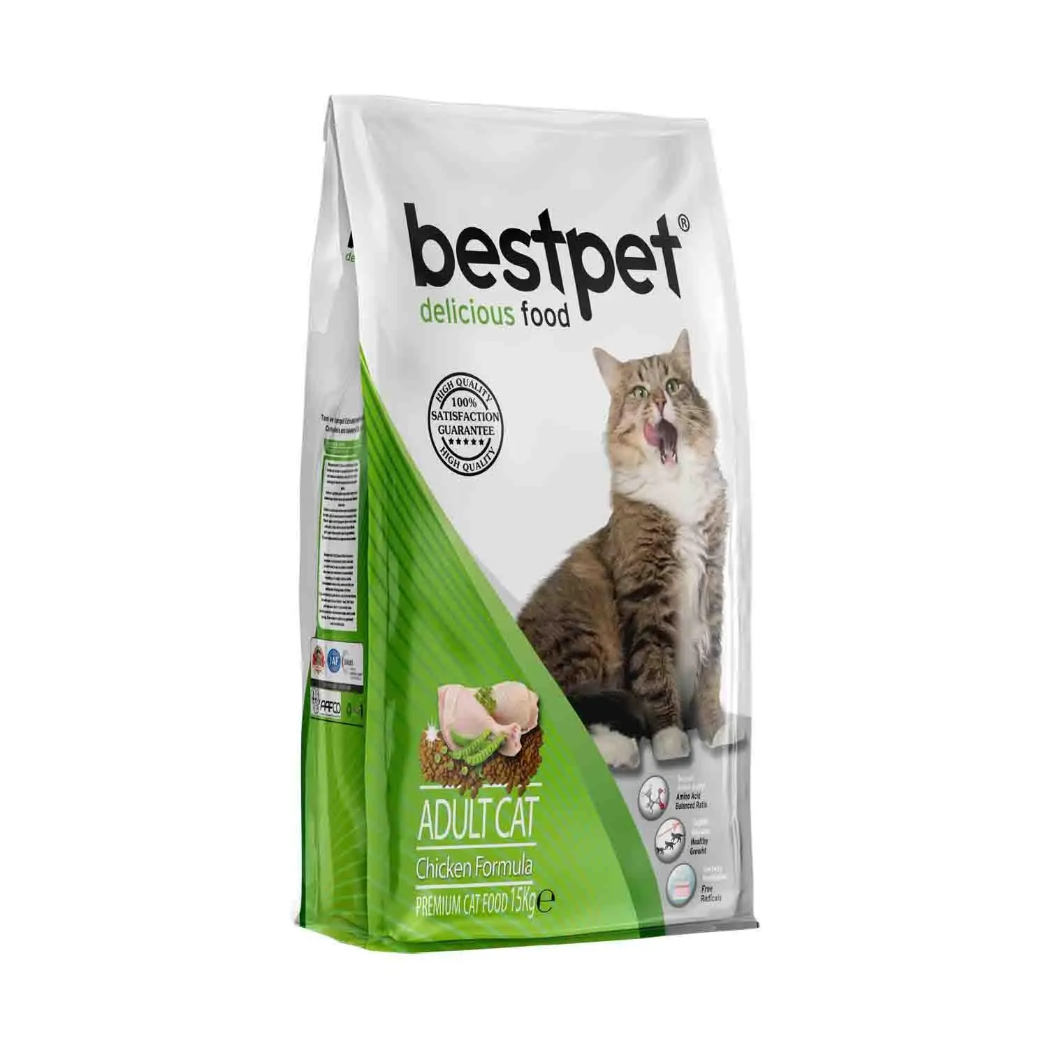 Bestpet Tavuklu ve Pirinçli Yetişkin Kedi Maması 15 kg
