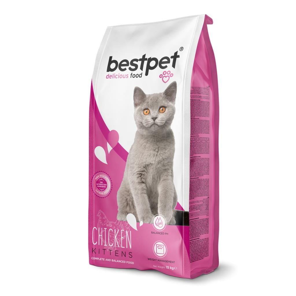 Bestpet Tavuklu ve Pirinçli Yavru Kedi Maması 15 Kg