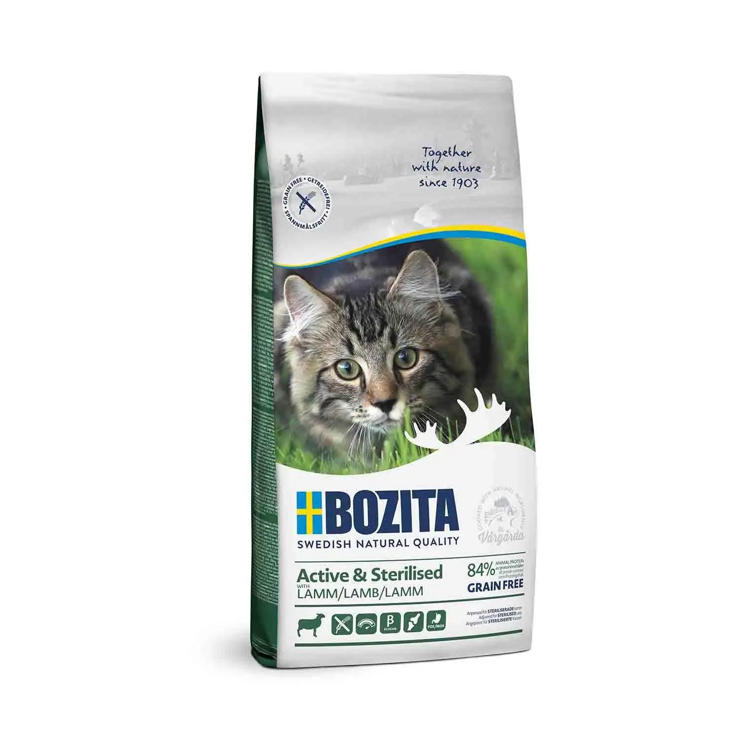 Bozita Active Kuzu Etli Kısırlaştırılmış Tahılsız Yetişkin Kedi Maması 2 kg
