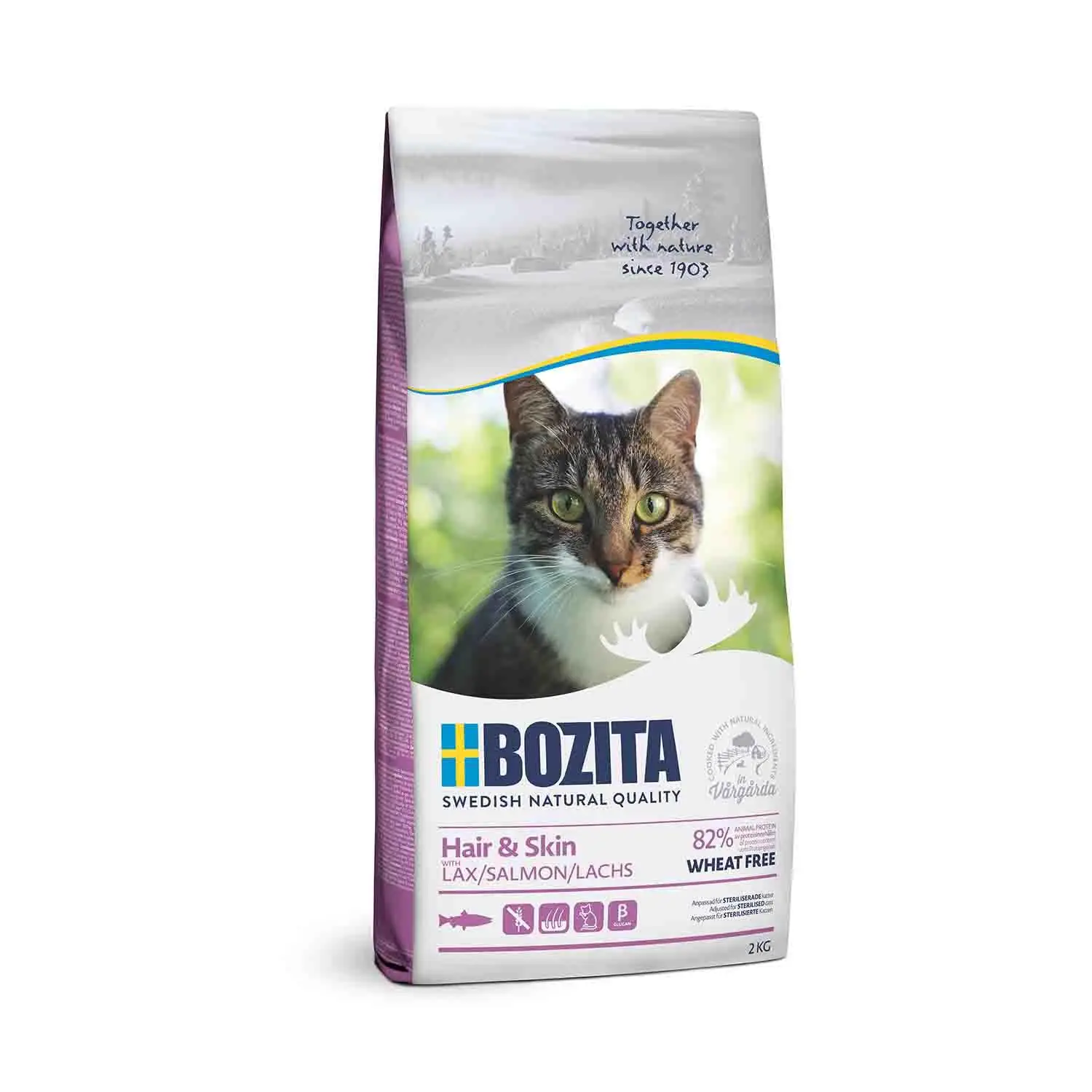 Bozita Feline Hair & Skin Tahılsız Yetişkin Kedi Maması 2 kg