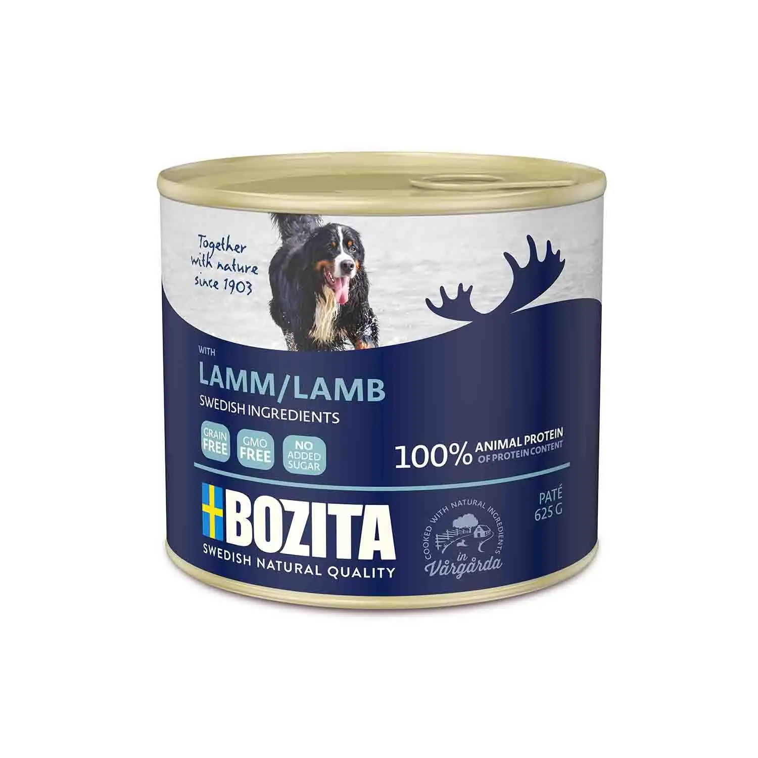 Bozita Natural Tahılsız Kuzu Etli Konserve Yetişkin Köpek Maması 625 gr
