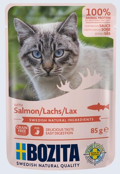Bozita Tahılsız Somonlu Yetişkin Kedi Konserve Maması 85 gr