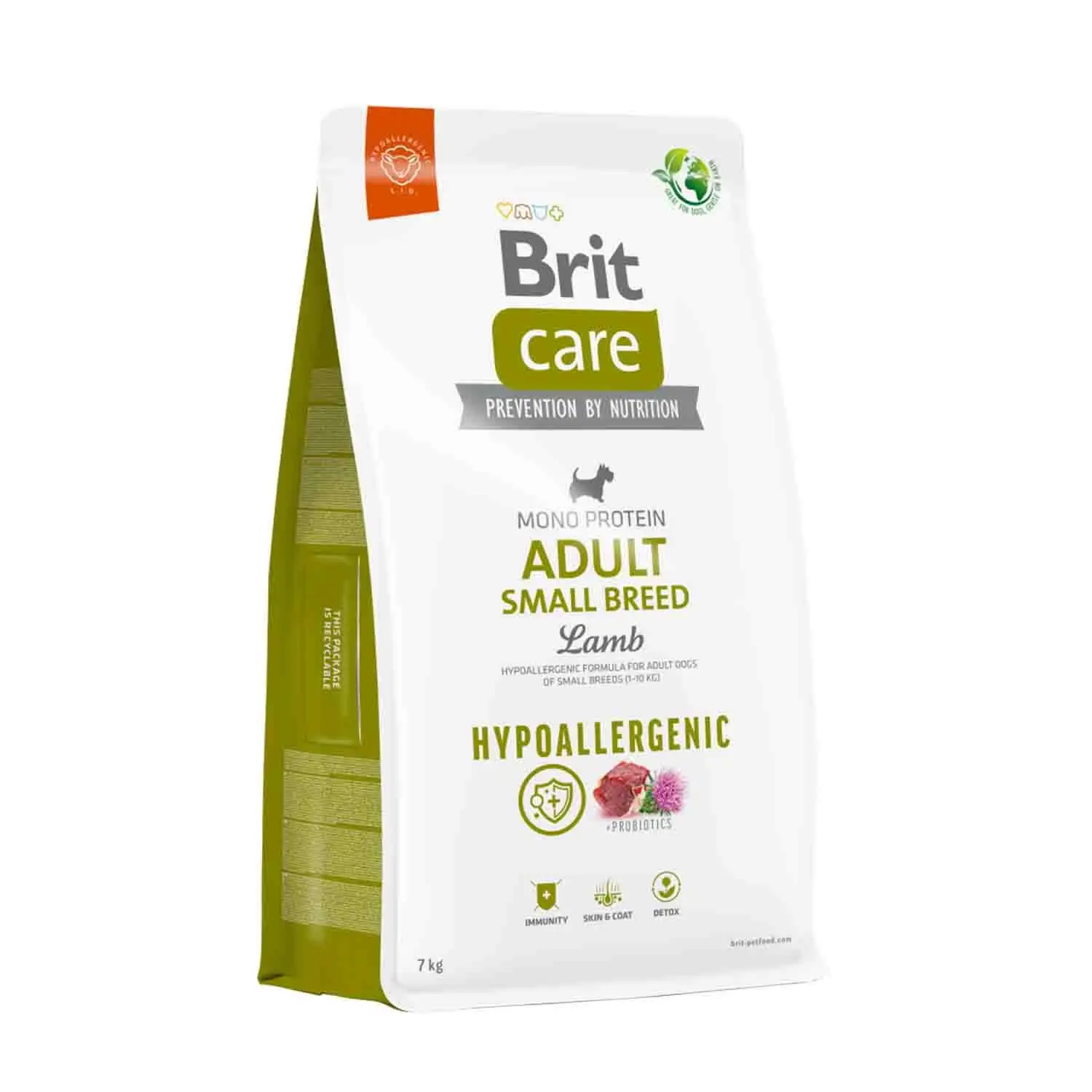Brit Care Hipoalerjenik Kuzulu Küçük Irk Yetişkin Köpek Maması 7 kg