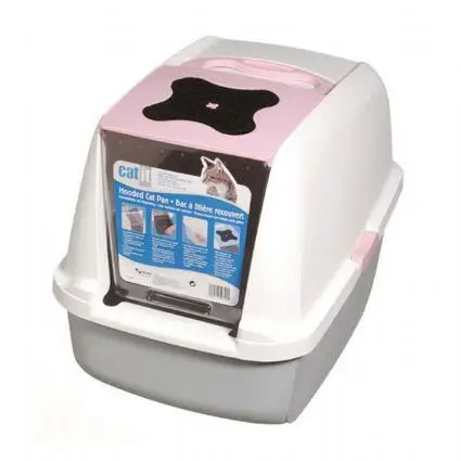 Catit Cabrio Karbon Filtreli Jumbo Boy Kedi Tuvaleti Pembe 57 cm