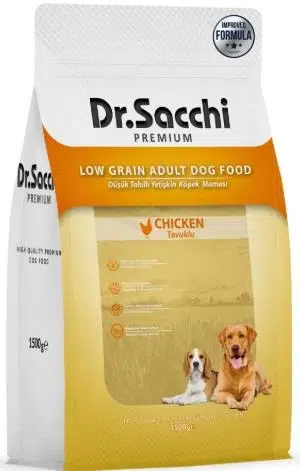 Dr. Sacchi Premium Düşük Tahıllı Tavuklu Yetişkin Köpek Maması 1,5 kg