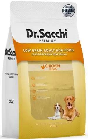 Dr. Sacchi Premium Düşük Tahıllı Tavuklu Yetişkin Köpek Maması 12 kg
