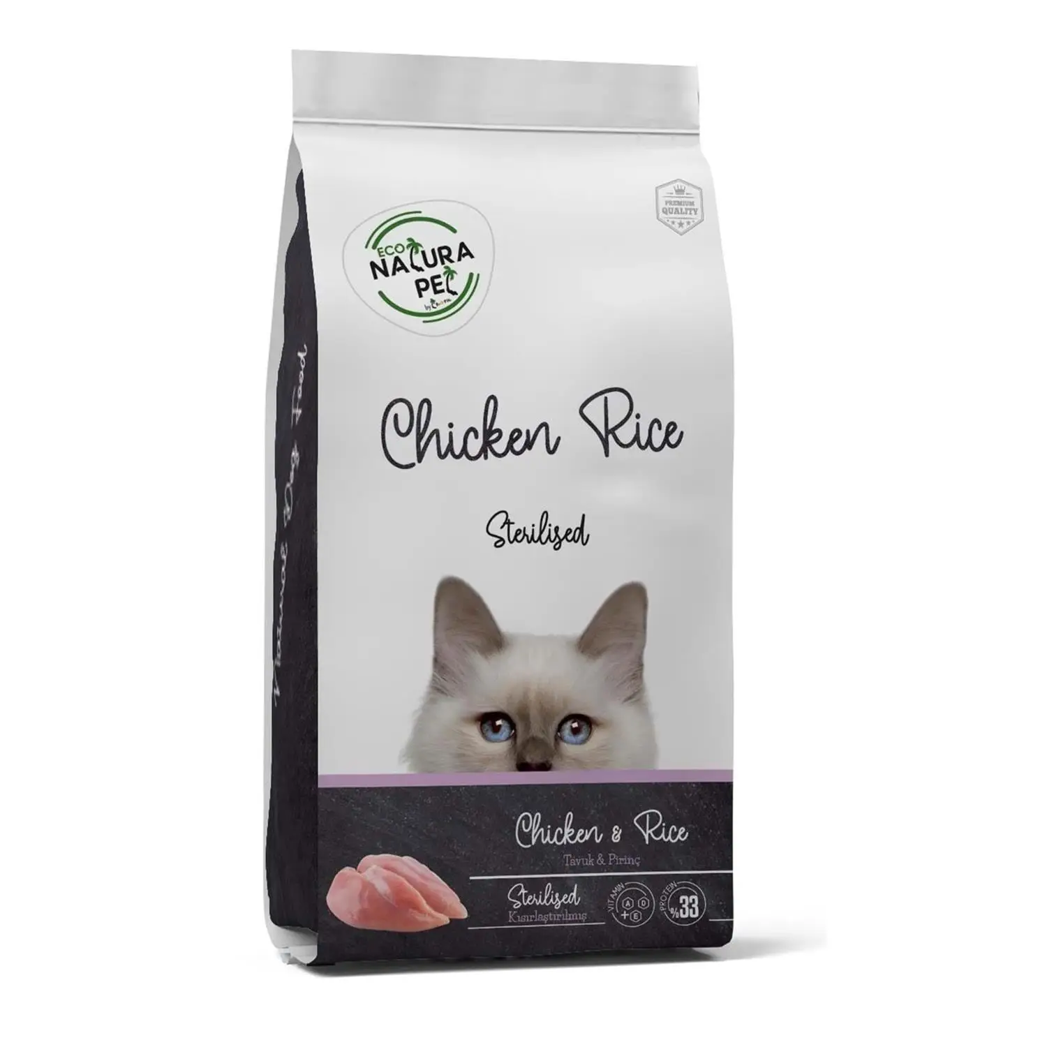 Eco Natura Tavuklu Kısırlaştırılmış Yetişkin Kedi Maması 1,5 kg
