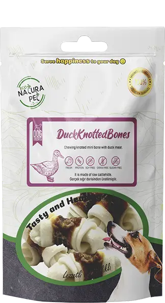 Eco Natura Pet Duck Knotted Bones Ördek Etli Düğüm Kemik 100 gr