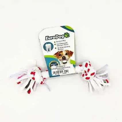 EuroDog Diş İpi İki Düğüm Köpek Oyuncağı 15 cm