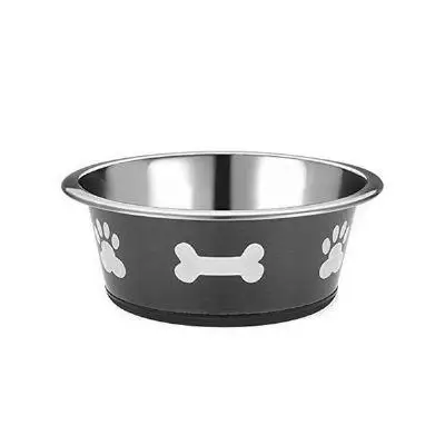EuroDog Pati Desenli Siyah Mama Su Kabı 1850 ml