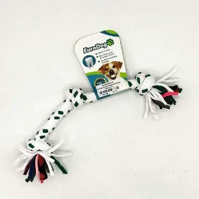 EuroDog Üç Düğümlü Diş Kaşıma İpi Köpek Oyuncağı 15 Cm